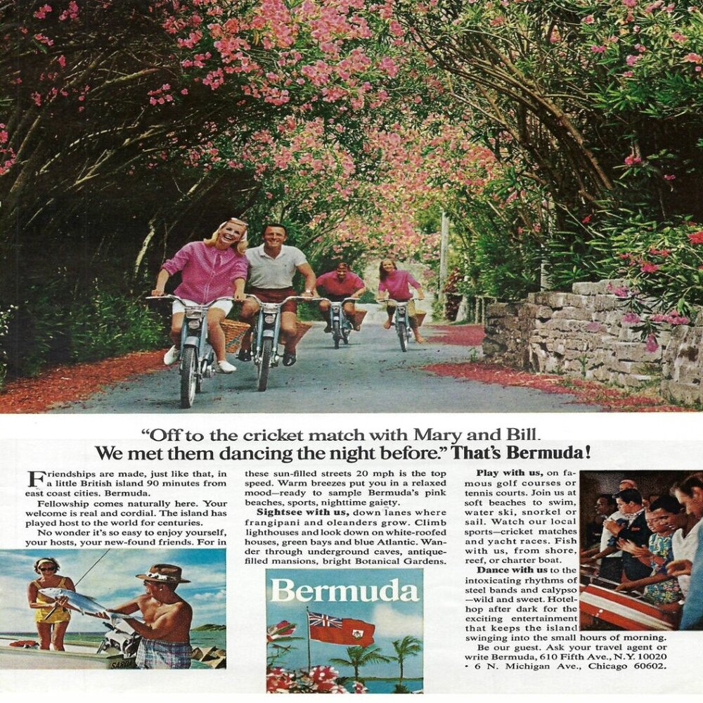 1967 Bermuda British Island Travel/Tourism Vintage Magazine Print Ad/Poster